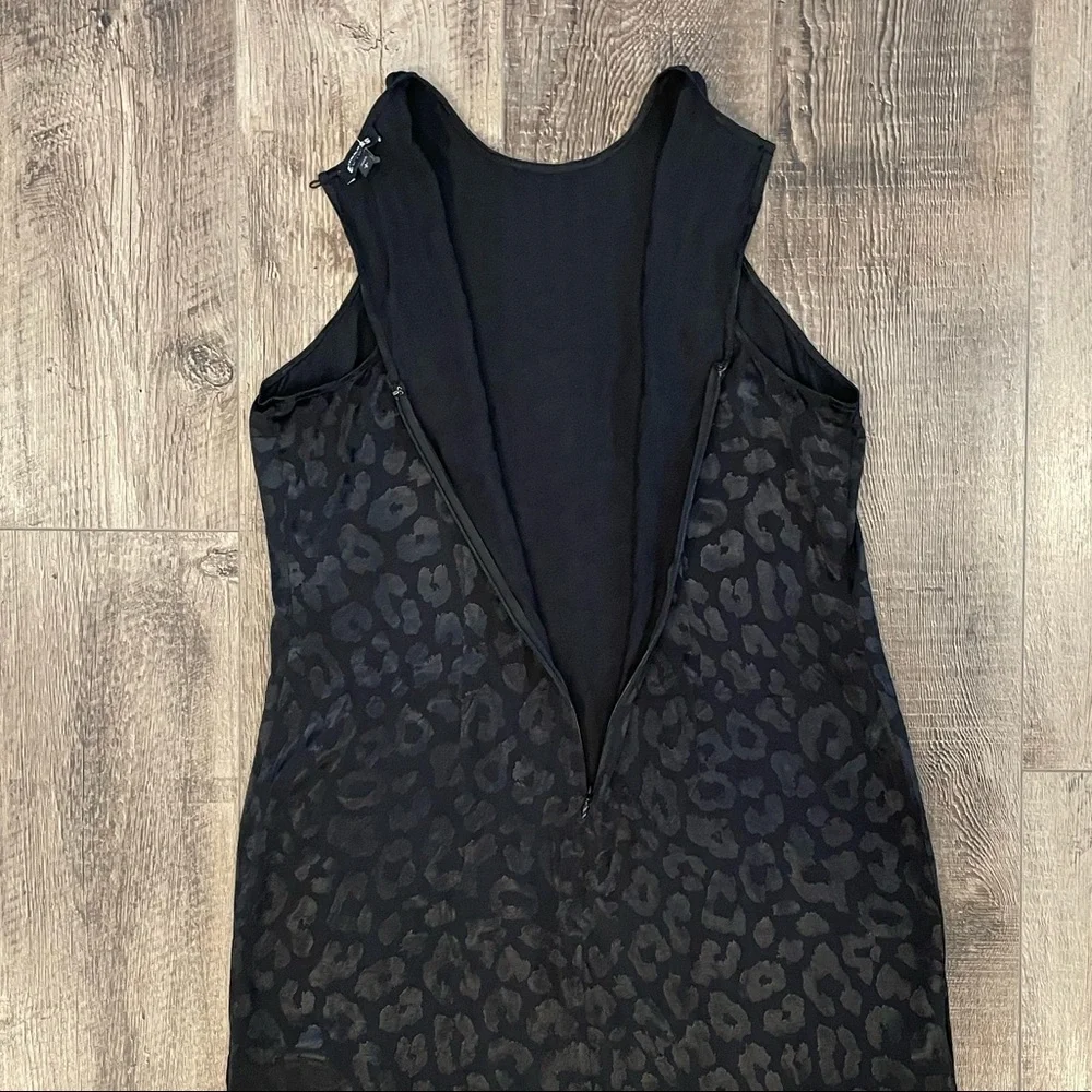 Express Black Leopard Dress size L - Picture 4 of 15